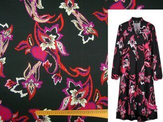 Плательно-блузочная ткань (атласный шёлк 100%) ширина 135 см